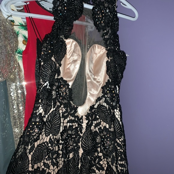 Mermaid style dress, Sherri Hill original x black beige - Picture 3 of 5